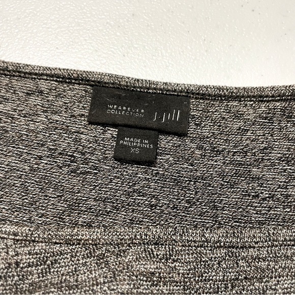 J. Jill Wearever Collection Grey Long Sleeve Dress - Picture 6 of 12